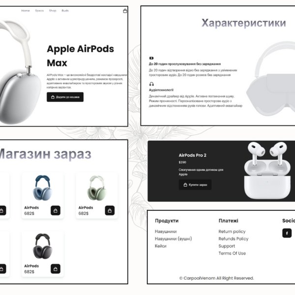 Student work: Web Development